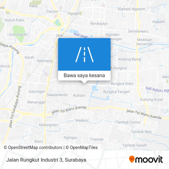 Peta Jalan Rungkut Industri 3