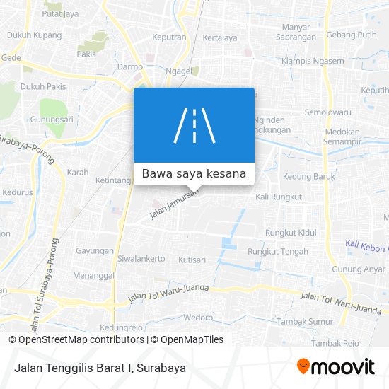 Peta Jalan Tenggilis Barat I