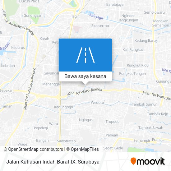 Peta Jalan Kutiasari Indah Barat IX