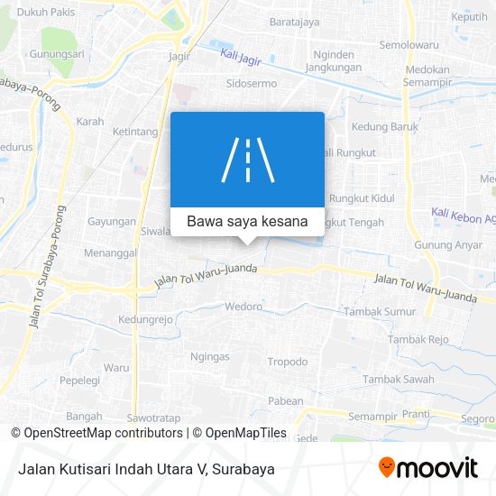 Peta Jalan Kutisari Indah Utara V