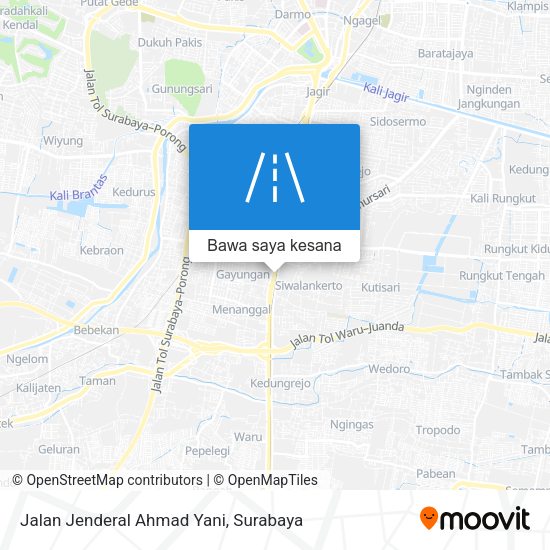 Peta Jalan Jenderal Ahmad Yani