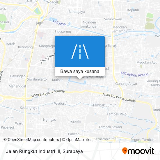 Peta Jalan Rungkut Industri III