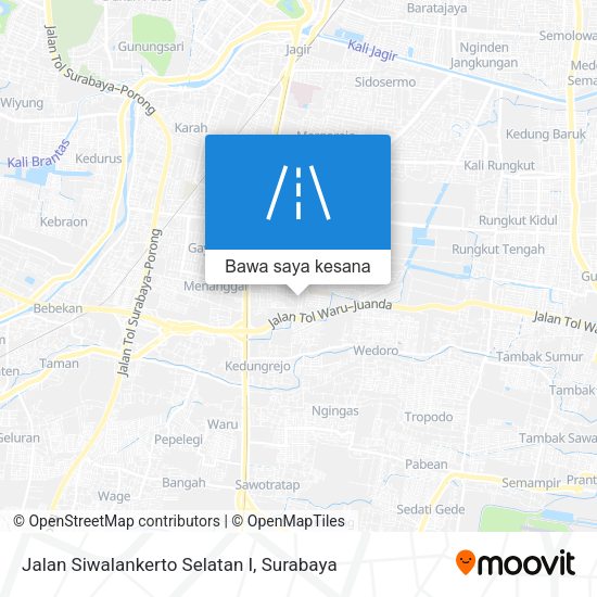 Peta Jalan Siwalankerto Selatan I