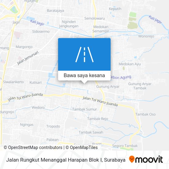 Peta Jalan Rungkut Menanggal Harapan Blok I