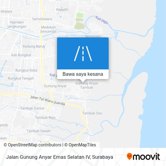 Peta Jalan Gunung Anyar Emas Selatan IV