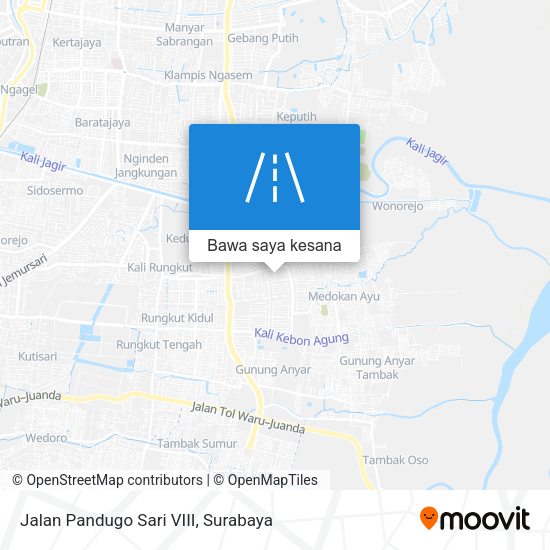 Peta Jalan Pandugo Sari VIII