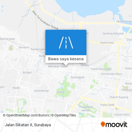 Peta Jalan Sikatan X