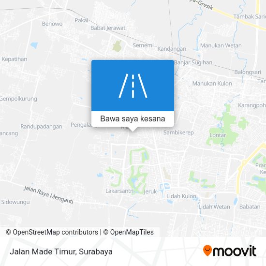 Peta Jalan Made Timur