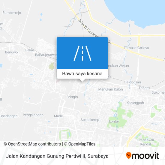 Peta Jalan Kandangan Gunung Pertiwi II