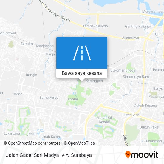 Peta Jalan Gadel Sari Madya Iv-A