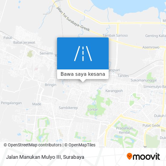 Peta Jalan Manukan Mulyo III