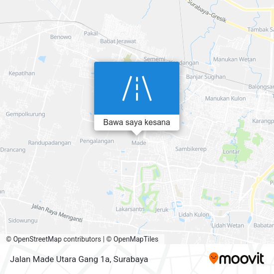 Peta Jalan Made Utara Gang 1a