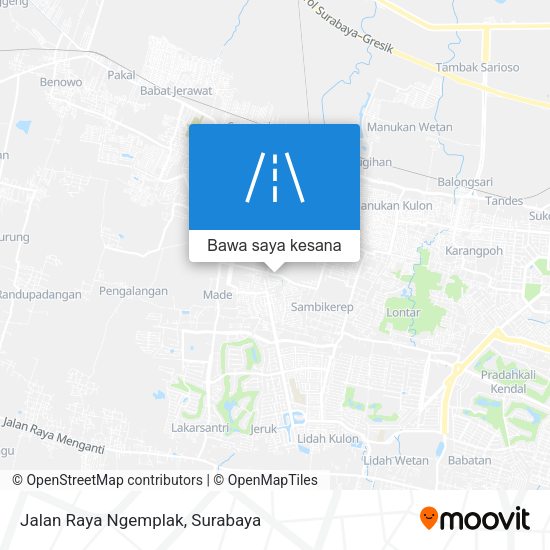 Peta Jalan Raya Ngemplak