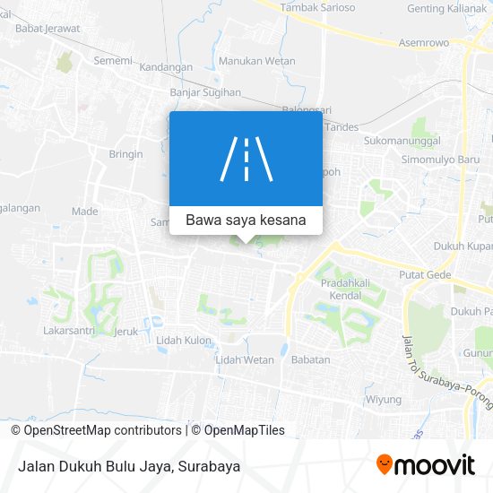 Peta Jalan Dukuh Bulu Jaya