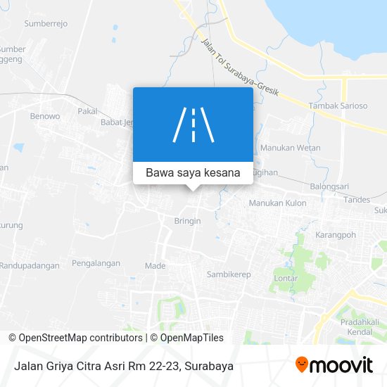 Peta Jalan Griya Citra Asri Rm 22-23