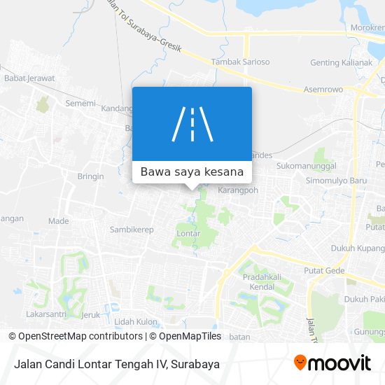 Peta Jalan Candi Lontar Tengah IV