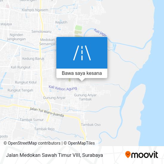 Peta Jalan Medokan Sawah Timur VIII