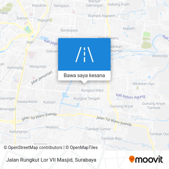 Peta Jalan Rungkut Lor VII Masjid
