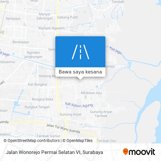 Peta Jalan Wonorejo Permai Selatan VI