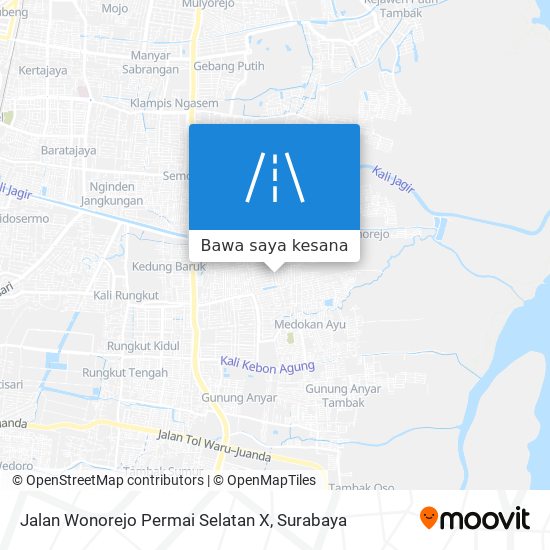 Peta Jalan Wonorejo Permai Selatan X