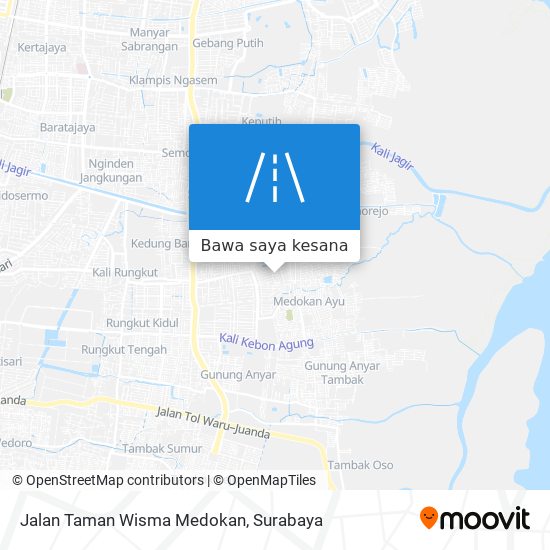 Peta Jalan Taman Wisma Medokan