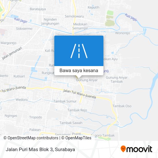 Peta Jalan Puri Mas Blok 3