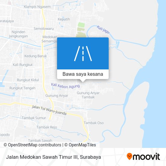 Peta Jalan Medokan Sawah Timur III