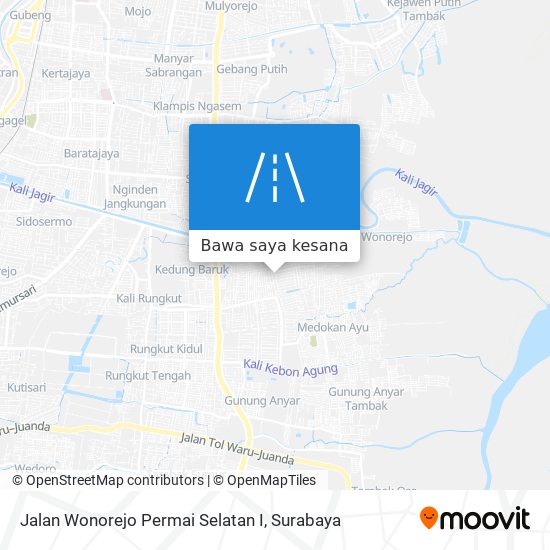 Peta Jalan Wonorejo Permai Selatan I