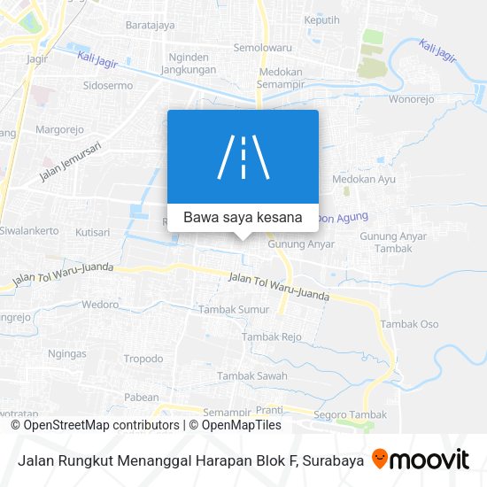 Peta Jalan Rungkut Menanggal Harapan Blok F