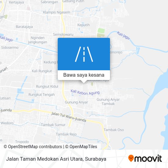 Peta Jalan Taman Medokan Asri Utara