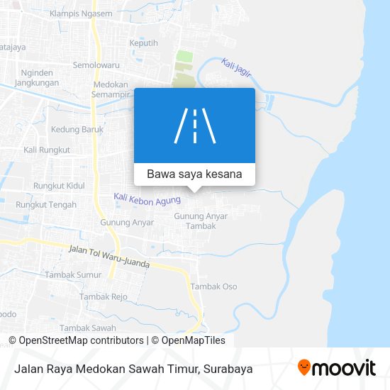 Peta Jalan Raya Medokan Sawah Timur
