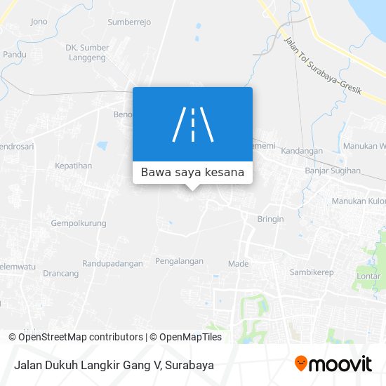 Peta Jalan Dukuh Langkir Gang V