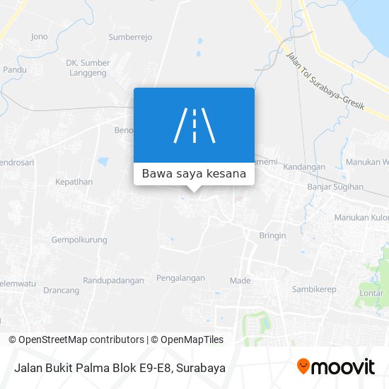 Peta Jalan Bukit Palma Blok E9-E8