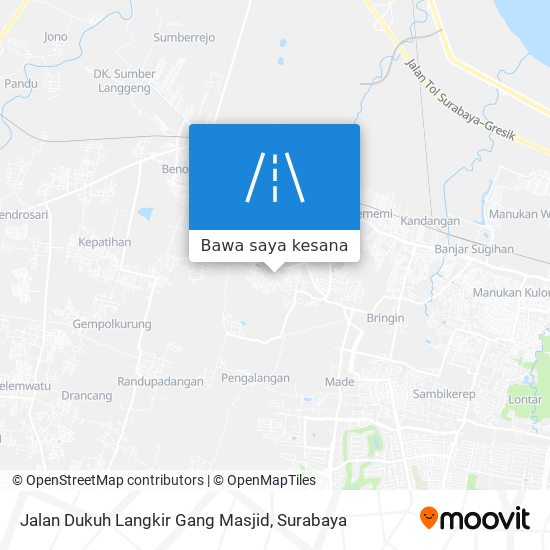 Peta Jalan Dukuh Langkir Gang Masjid