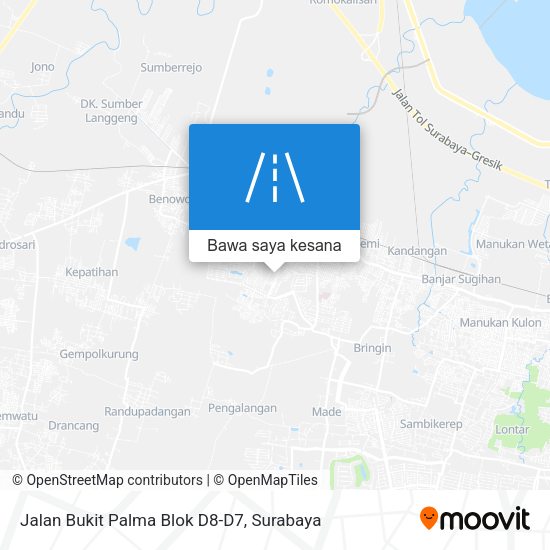 Peta Jalan Bukit Palma Blok D8-D7