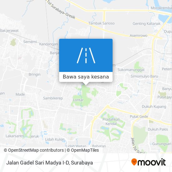 Peta Jalan Gadel Sari Madya I-D