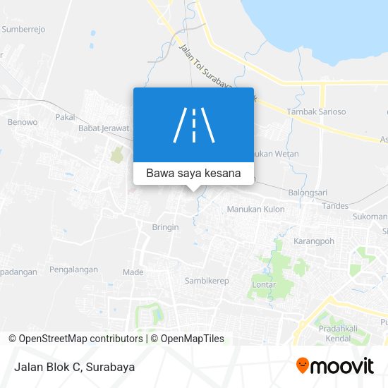 Peta Jalan Blok C