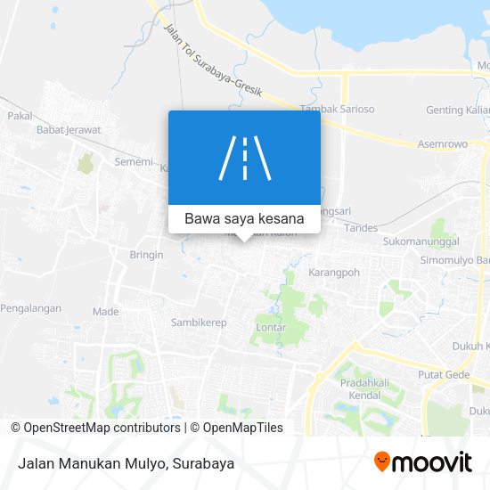 Peta Jalan Manukan Mulyo