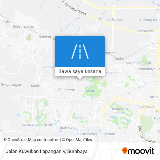 Peta Jalan Kuwukan Lapangan V