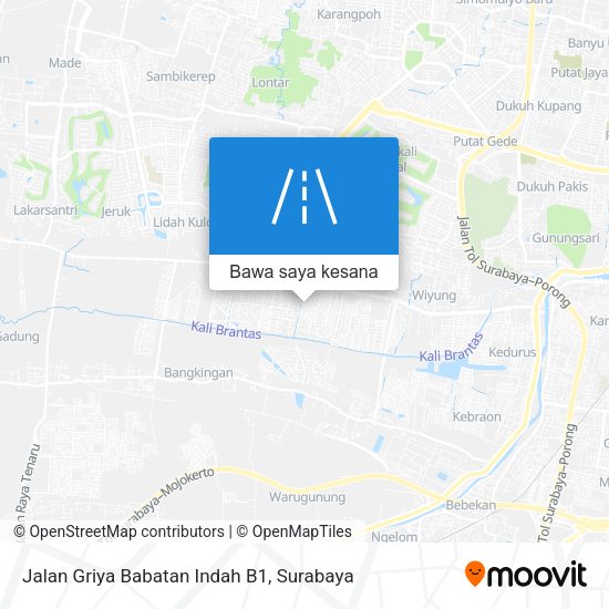 Peta Jalan Griya Babatan Indah B1