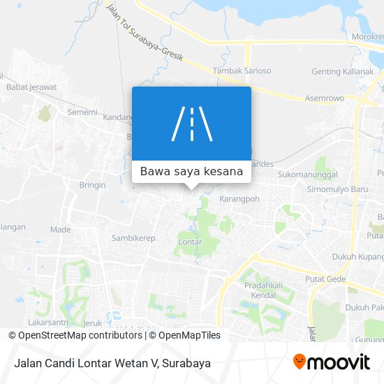 Peta Jalan Candi Lontar Wetan V