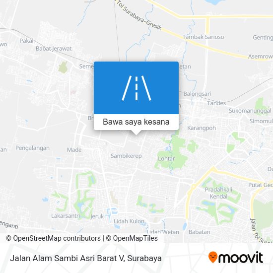 Peta Jalan Alam Sambi Asri Barat V