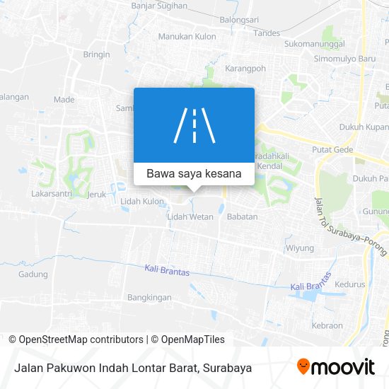 Peta Jalan Pakuwon Indah Lontar Barat