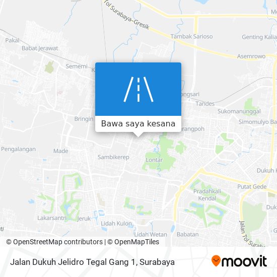 Peta Jalan Dukuh Jelidro Tegal Gang 1