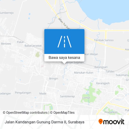 Peta Jalan Kandangan Gunung Darma II