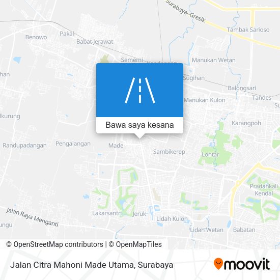 Peta Jalan Citra Mahoni Made Utama