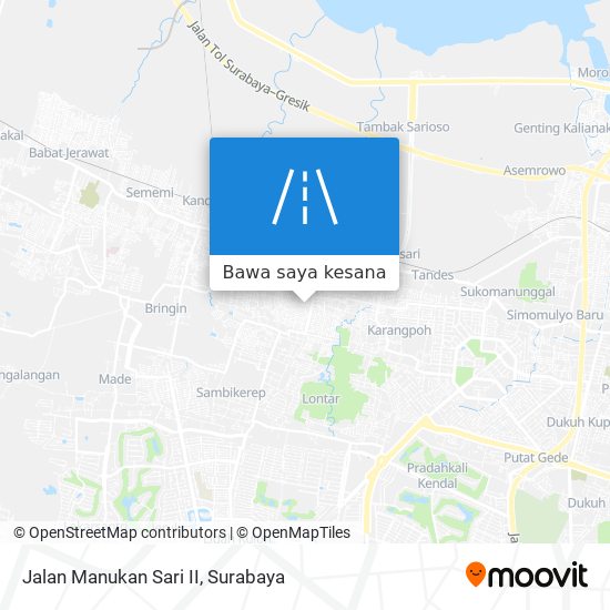 Peta Jalan Manukan Sari II