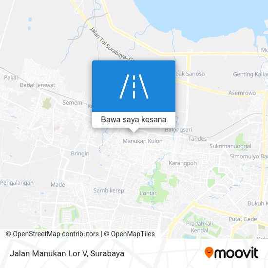 Peta Jalan Manukan Lor V