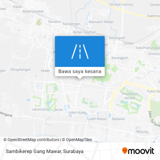 Peta Sambikerep Gang Mawar