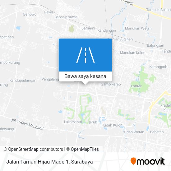 Peta Jalan Taman Hijau Made 1